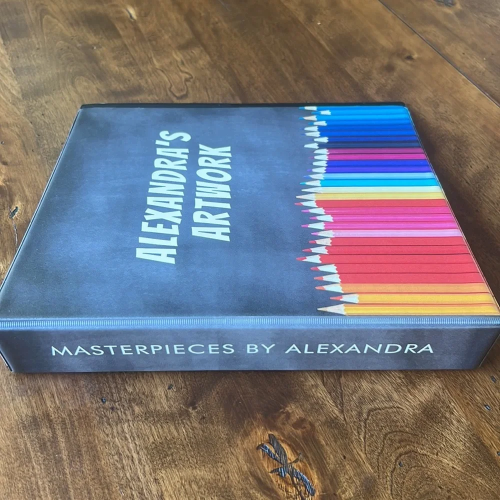 Custom Personalized Artwork Binder Alexandra